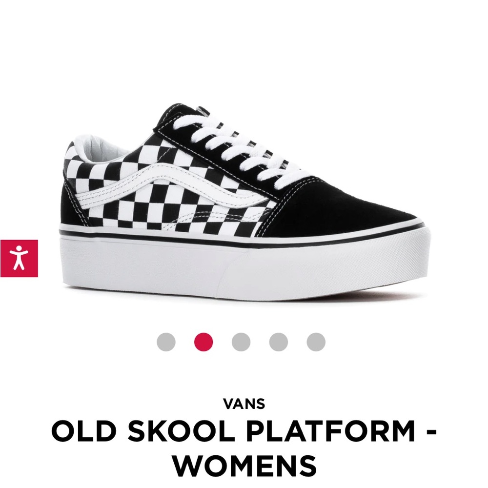Old school checkered platform vans